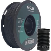 eSUN 3D 프린터 스풀 프린팅 플렉시블 TPE 필라멘트 1kg 1.75mm TPE-83A 블랙, 1.75MM 1KG
