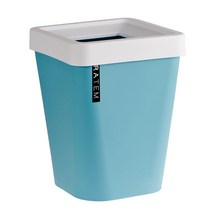 씨에스리빙 프라템 휴지통 엣지 12L, 블루, 1개