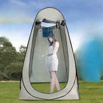 간이 샤워장 낚시 텐트 1인용 탈의실 야영, 베이지 A(디자인 옵션사진 참고해주세요)