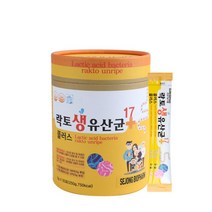 락토 생 유산균 신바이오틱스 프로바이오틱스 프리바이오틱스 프락토올리고당 17종 혼합유산균 유산균먹이 락토바실러스 초유 치커리 비타민B 유청분말 스틱, 50포