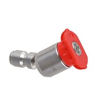 고압세차기 부품 부속 ROUE-360 도 1/4 quot스테인레스 스틸 4000 Psi 빠른 연결 고압 스프레이 0 15 25 40 노즐 세차 액세서리, [01] red nozzle