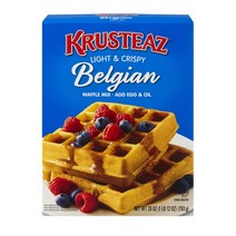 [미국직배송]크루스티즈 벨기안 와플믹스 793g/Krusteaz Belgian Waffle Mix, 793g, 1개
