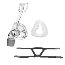코골이고치는양압기코골이 마스크 비강 BMC-NM4 CPAP 자동 수면 무호흡증 및 미용 M 헤드기어 포함, 01 Clear