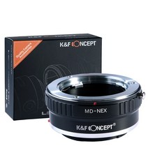 미놀타 MD MC 렌즈용 K & F 컨셉 어댑터 소니호환 E 마운트 카메라 A7R2 A7M3 A7S NEX a5000 A7II a640, 한개옵션0