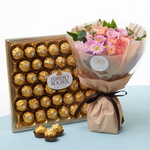 헬레나 꽃다발+페레로로쉐(42입) 꽃배달 선물 생일