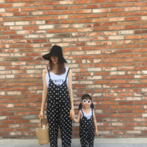 미니트리 도트점프수트 엄마랑딸 (맘커플)