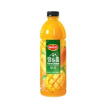 칠성 델몬트 팜앤홈 망고 과일주스 음료수 사무실 탕비실 1.2L 6본 1세트, 4세트