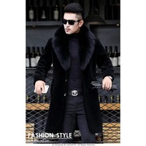 남자 겨울 페이크퍼 자켓 남성 인조밍크 밍크코트 일체형 남성