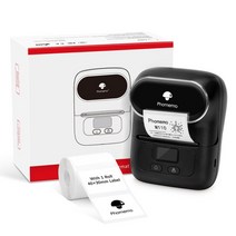 택배 송장 프린터 바코트 영수증 XPRINTER 미니 휴대용 블루투스 호환 비즈 바코드, 1 롤이있는 검은 색
