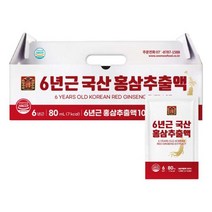 헬스 영양제 추천 면역력 순수식품 6년근 국산 홍삼추출액 1박스 80ml x 30포, 01. 6년근 국산 홍삼추출액 1박