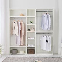 동서가구 리빙스JK2000 드레스룸 DF901434, 크림화이트