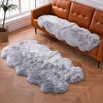 겨울 털 카페트 거실 안방 포인트 러그 천연 화이트 양피 바닥 매트 진짜 양모 100% 울 러그 겨울용 동물