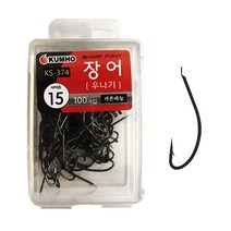 금호조침 참바늘 바다 민물 장어 우나기 카본 덕용 낚시 바늘 바늘통 포함 KS-374, 02.마루 감성돔덕용백색5