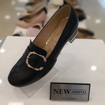 탠디 탠디 여성 로퍼 4cm 처음부터 퍈한 느낌있는 데일리 시크블랙