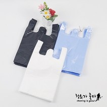 청소가좋다 손잡이 비닐봉투 마트봉투 손잡이봉투 12종, 손잡이7호 60×72 40L 100매 청유백, 100개