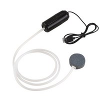 충전식기포기 낚시 산소 1세트 가정용 침묵 통풍기 작은 폭기 펌프 공기 물고기 탱크 산소 마이크로 USB 충, 02 Black