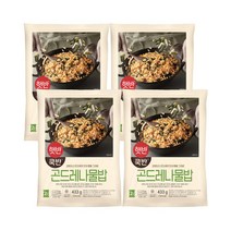 CJ 비비고 곤드레나물밥 맛있는 햇반 쿡반 즉석 밥 요리 한끼 식사 혼밥 비빔밥 별미 메뉴, 곤드레나물밥 433g(2인분) 4개