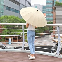 여름 비 장마 태풍 여름장마 빗물방수 16프레임 인스타감성 자동 장우산 (제스트)_973EA