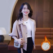 여성 봄 코트 트렌치코트 짧은 숏 루즈핏 가을 셔츠 크롭 예쁜 자켓