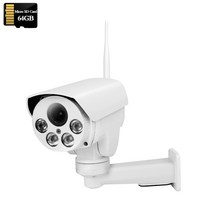 열화상카메라 적외선카메라 적외선 무선 보안 IP 와이파이 PTZ 자동 줌 SD 카드 사람 감지 IR Sonyimx335 HD 3G 4G SIM, 없음, 15.5MP-WIFI-64GB - 영국 플러그-배 줌