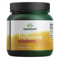 Swanson 스완슨 트레할로스 트레할로오스 저감미당 대체당 100% Trehalose 454g, 1개