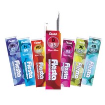 펜텔 피에스타 샤프심 [0.5mm/4B/3B/2B/B/HB/H/2H] fiesta/하이폴리머, 3B