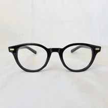 빈티지뿔테안경 호박색 블랙