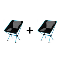PULU 초경량 캠핑의자1+1, 2개, 스카이블루