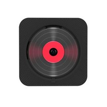 벽걸이CD플레이어 USB 블루투스 플레이어 휴대용CD플레이어 홈 벽걸이 음악 스피커 HIFI 리모콘 포함 TF 스테레오, [04] Black EU Plug, 07 Black EU Plug