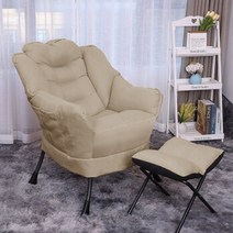 1인 전문 쇼파 홍대 디자인 가구 Naipu 게으른 소파 컴퓨터 게으른 의자 현대 미니멀리스트 침실 작은 소파 의자 기숙사 싱글 소파 발코니 게으른 의자 고급 모델 레몬 옐로우, 럭셔리 모델 카키의 편안한 오토만