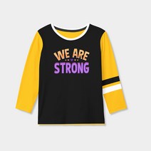 굿팡패브릭 레터링 의류 열전사지]We are Strong (F074) 티셔츠 전사지 제작