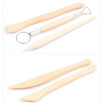 필성 우드 지점토 조각칼 5P세트 점토공예 조각도 토탈공예재료