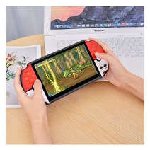 [휴대용게임기] PSP 게임기 7.1인치 대형화면 미니 휴대용 1인/2인용 16G PSP 게임기, 빨강