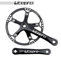 MTB 로드 스프라켓 픽시휠 바퀴 시마노 스램 호환 12 11 10 9 8 7 단 Litepro-자전거 크랭크셋 통합 체인링 크랭크 45T 47T 53T 56T 58T 도로 자전거, 01 Black_02 47T