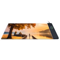 마우스 패드 포토 사진 커스텀 무선 충전 주문제작 소량 장패드 게이밍 캐릭터 방수 미끄럼방지, 커스텀마우스장패드, 1개