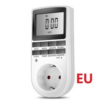 전자 디지털 타이머 스위치 EU US AU UK 플러그 주방 콘센트 230V 50Hz 7 일 12/24 시간 프로그래밍 가능, 01 EU