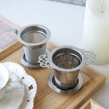 보이차 잎차 거름망 꽃차 차 티망 2종 혼티타임 테이블세팅 티타임 찻잎 홈카페 tea 카페스타그램 홈까페, 한쪽형