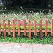 통나무울타리 목재휀스 담장 방부목 펜스 정원꾸미기, 카멜 카본 100X30X45 두께 20m