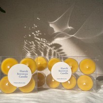 해오 밀랍캔들 밀랍초 티라이트 4p 8p, 8개입 (15g x 8p)