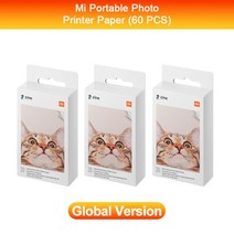 호헴 dji 오즈모모바일se 페이유포켓 3축 100 샤오미 ZINK MI 미니 포켓 프린터용 자체 접착 인쇄 3 인치 용지 20 개 60 100/200, [02] GB 60 pcs