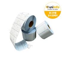방수라벨지 롤라벨 라벨스티커 유포감열라벨, 유포감열라벨 100x100x450매