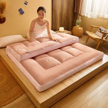 SIMMY 토퍼매트리스 10cm 패딩 두꺼운 매트리스, 카키색