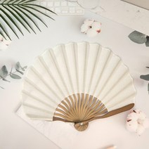 패브릭 무지부채 천부채 캘리그라피 부채만들기, 혼합색상, 1개