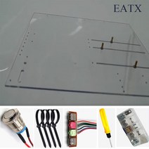 서버컴퓨터 아크릴 EATX 데스크탑 케이스 DIY 개방형 투명 고열 분산 컴퓨터 섀시 양방향 지원 X58 X79 x, 01 EATX