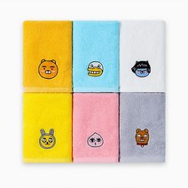 카카오프렌즈 주방타올 핸드타올 6P세트벌크 고리수건