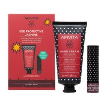 아피비타 꿀벌 자스민 핸드크림 립밤 세트 Apivita, 1팩