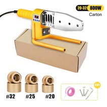 전기 산소 알루미늄 스텐 용접기 파이프 용접 기계 1000w800w 파이프 납땜 인두 플라스틱 용접 pppprpbpe 파이프 가열 핫멜트 도구 세트 20-63mm 노즐, 800w 세트 b 판지