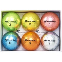 크로마x 메탈릭 M5 컬러 골프 공(6개 팩), Assorted, 6개