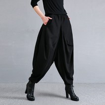 WAWAMOM(특허브랜드) 빅사이즈 여성 춘추 알라딘 배기팬츠 여자 통바지 똥싼바지 ACDe53