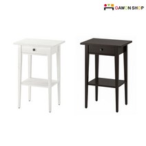 이케아 HEMNES 침대 사이드 테이블/협탁, 색상:화이트스테인